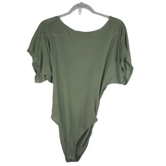 Free People Martini With a Twist Bodysuit Green​ - Picture 2 of 5